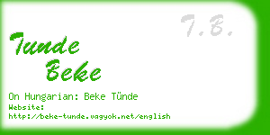 tunde beke business card