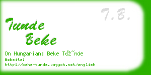 tunde beke business card